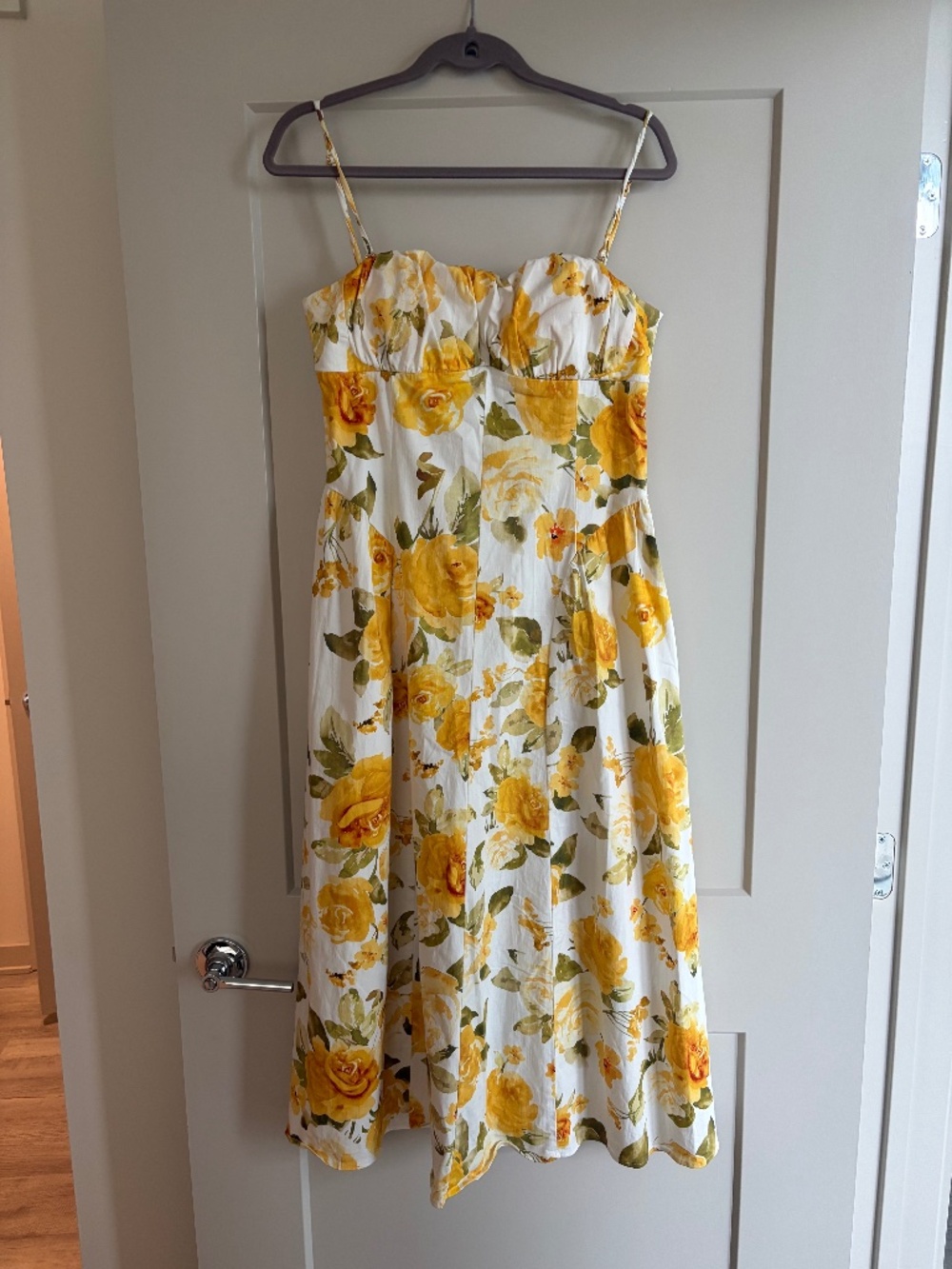 Yellow floral Mango dress